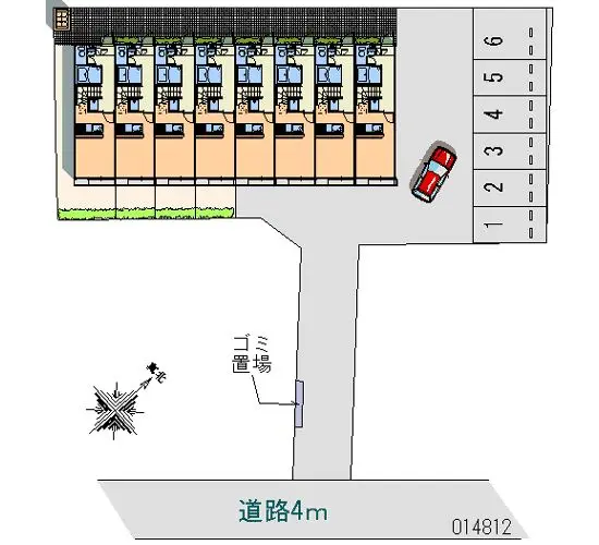 ★手数料０円★東村山市青葉町　月極駐車場（LP）